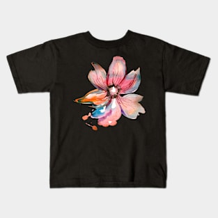 My emotionally painted flower Kids T-Shirt